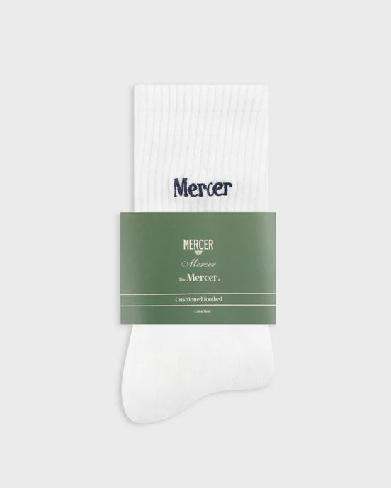 MERCER SOCKS White/Blue