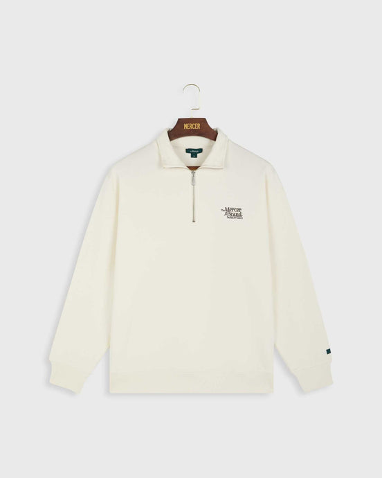The Mercer Quarter Zip Off White