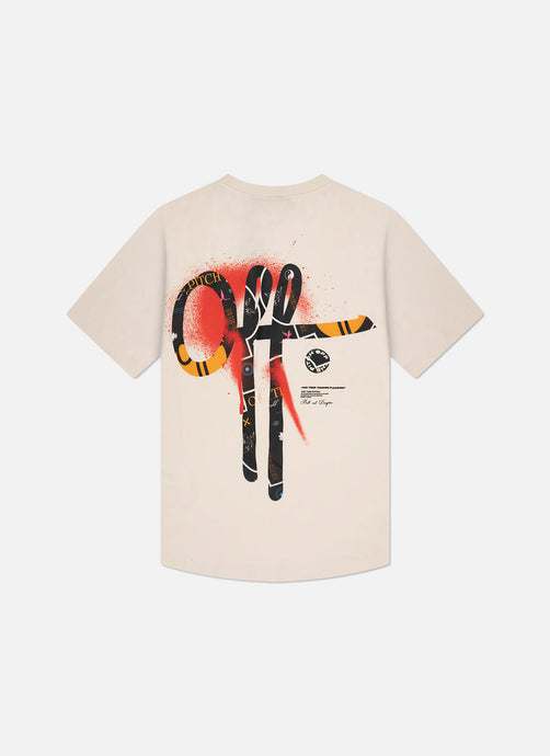OFF THE PITCH ORNAMENT SLIM FIT TEE Off-White