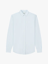 Afbeelding in Gallery-weergave laden, VAN HARPER Organic Cotton Button-down Oxford Shirt - Light Blue Stripes