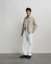 Afbeelding in Gallery-weergave laden, FILLING PIECES OVERSHIRT COTTON TWILL WHITE PEPPER