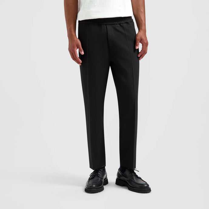 ØLÅF Tailored Slim Elasticated Pants Black