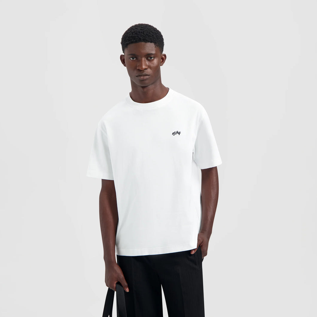 ØLÅF Signature Tee Optical White