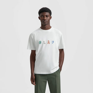 ØLÅF Sans Embro Logo Tee Optical White
