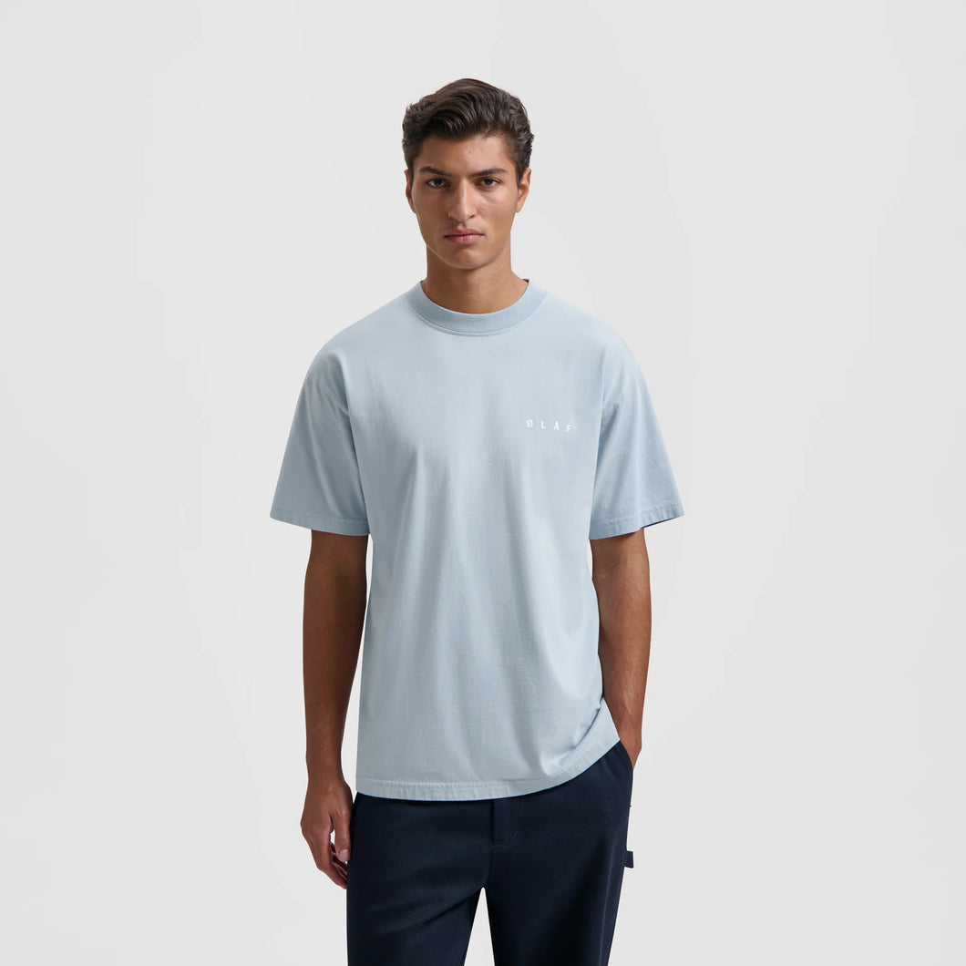ØLÅF Face Tee Baby Blue