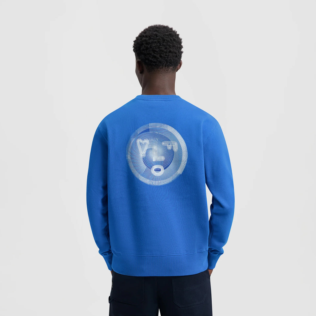 ØLÅF Spiral Face Crewneck Bright Blue