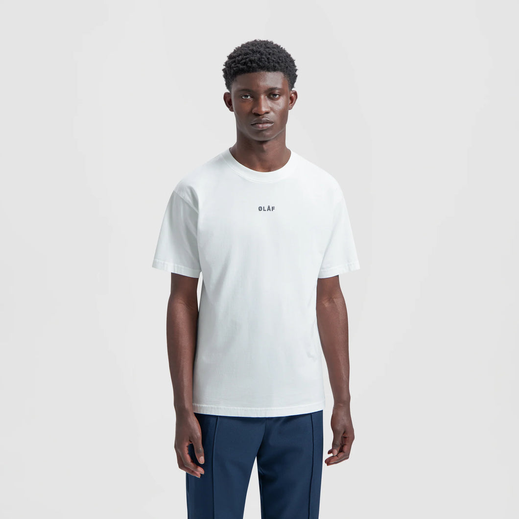 ØLÅF Block Tee Optical White