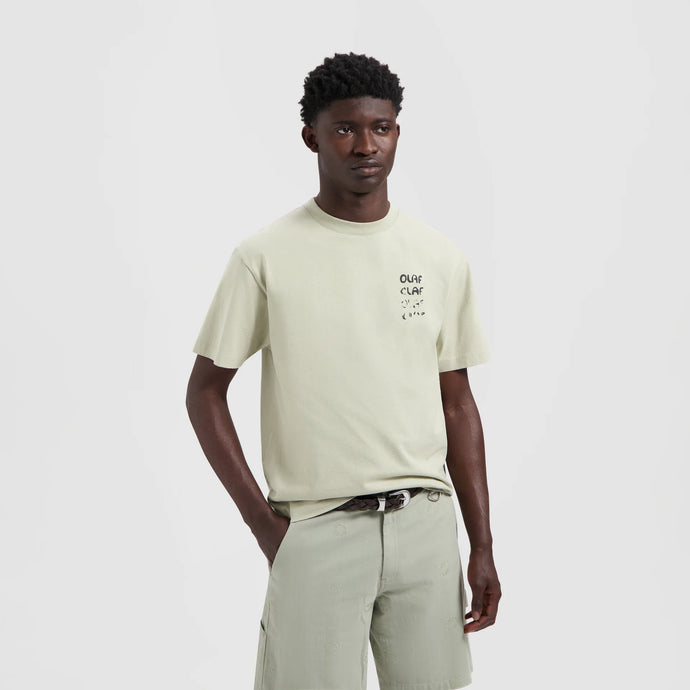 ØLÅF Spray Graphic Tee - Light Sage