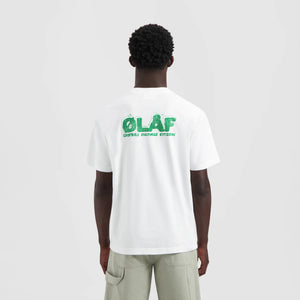 ØLÅF Spunge Logo Tee - Optical White