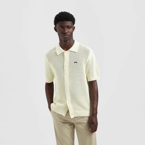ØLÅF Knit Polo - Light Buttermilk