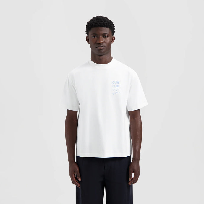 ØLÅF Spray Graphic Tee - Optical White
