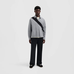 ØLÅF Striped Boxy Shirt Navy