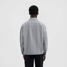 Afbeelding in Gallery-weergave laden, ØLÅF Striped Boxy Shirt Navy