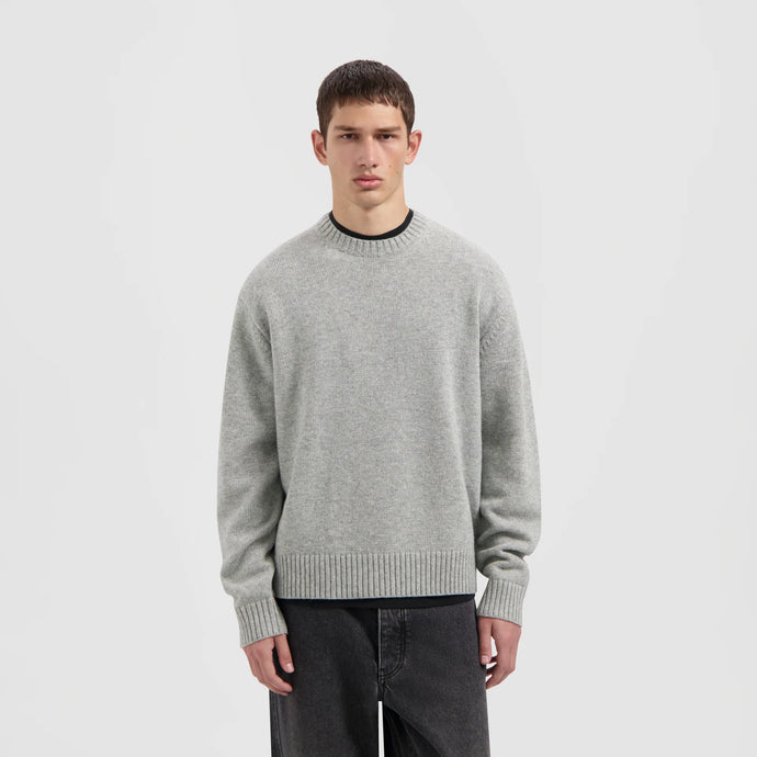 ØLÅF Essential Knitted Crewneck Heather Grey