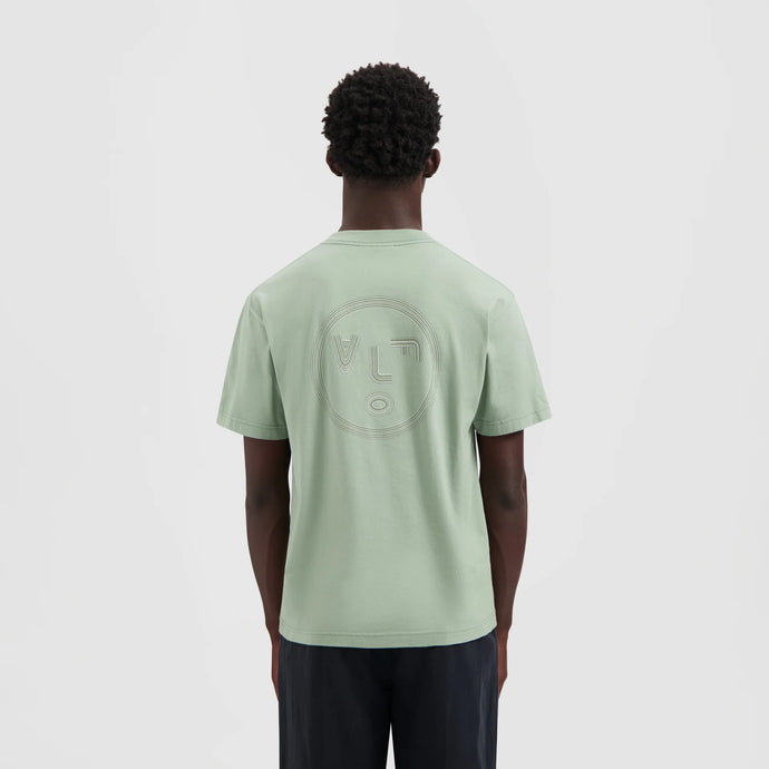 ØLÅF Lined Face Tee Green Milieu
