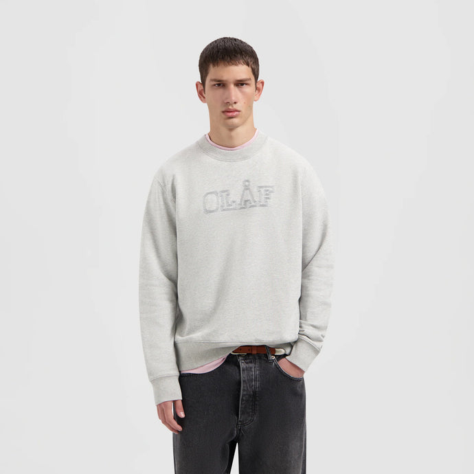 ØLÅF Stitched Varsity Crewneck Heather Grey