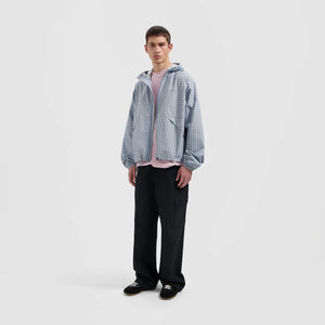 ØLÅF Checked Windbreaker Blue