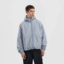Afbeelding in Gallery-weergave laden, ØLÅF Checked Windbreaker Blue