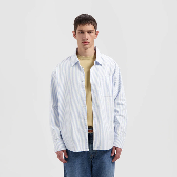 ØLÅF Oversized Oxford Shirt Light Blue