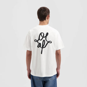 ØLÅF Spray Monogram Graphic Tee Optical White