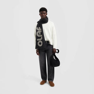 ØLÅF Signature Knitted Crewneck White