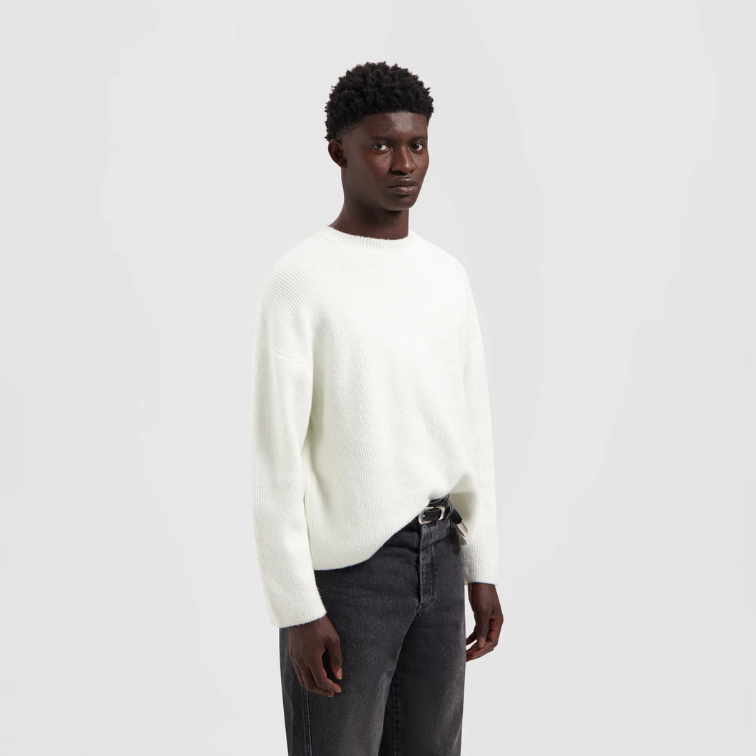 ØLÅF Signature Knitted Crewneck White