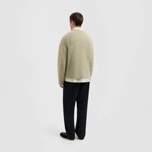 ØLÅF Hairy Knitted Crewneck Hemp