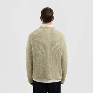 ØLÅF Hairy Knitted Crewneck Hemp