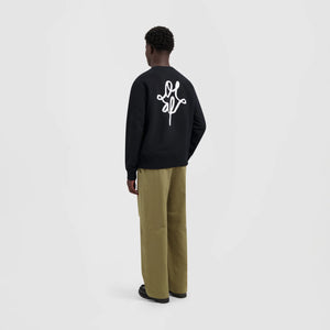 ØLÅF Monogram Graphic Crewneck Black