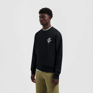 ØLÅF Monogram Graphic Crewneck Black