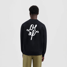 Afbeelding in Gallery-weergave laden, ØLÅF Monogram Graphic Crewneck Black
