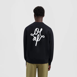 ØLÅF Monogram Graphic Crewneck Black