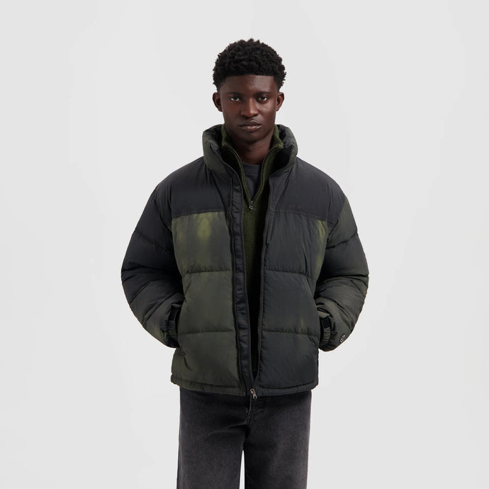ØLÅF 2-Tone Puffer Jacket Olive Night