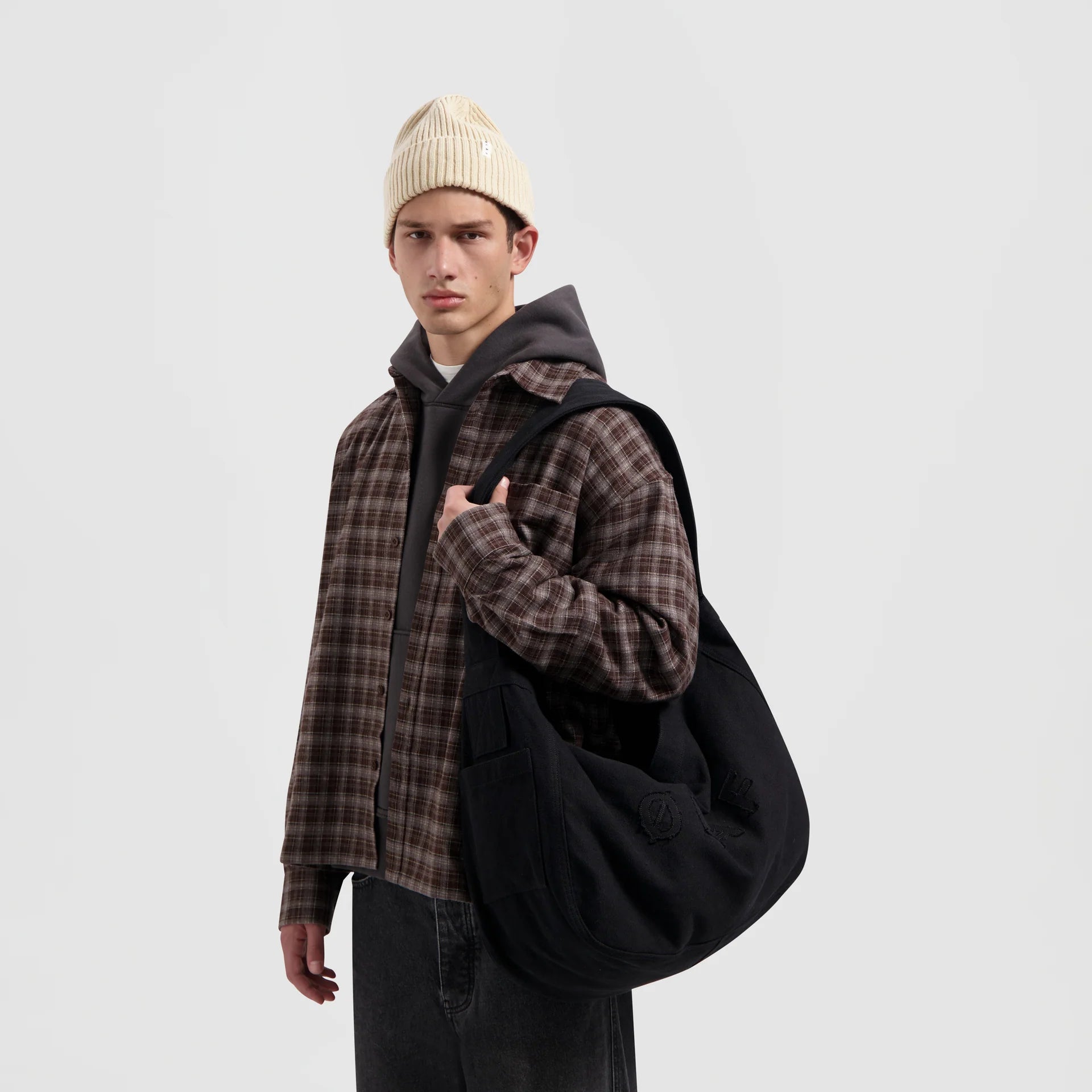 ØLÅF Wool Beanie Cement