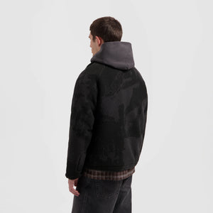 OLAF FLEECE JACKET  Black/Charcoal