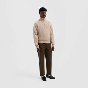 ØLÅF Signature Knitted Zip Mock Hemp