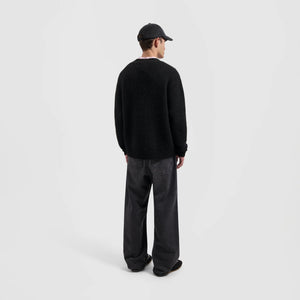 ØLÅF Signature Knitted Cardigan Black