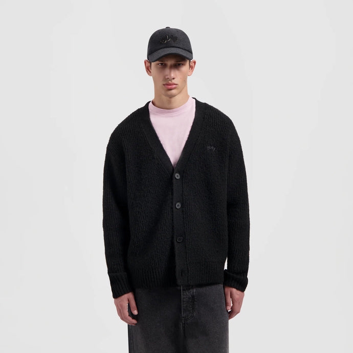 ØLÅF Signature Knitted Cardigan Black