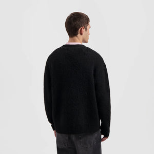 ØLÅF Signature Knitted Cardigan Black