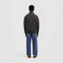 Afbeelding in Gallery-weergave laden, ØLÅF Fine Signature Zip Mock Charcoal