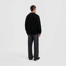 Afbeelding in Gallery-weergave laden, OLAF KNITTED ZIP CARDIGAN   Black