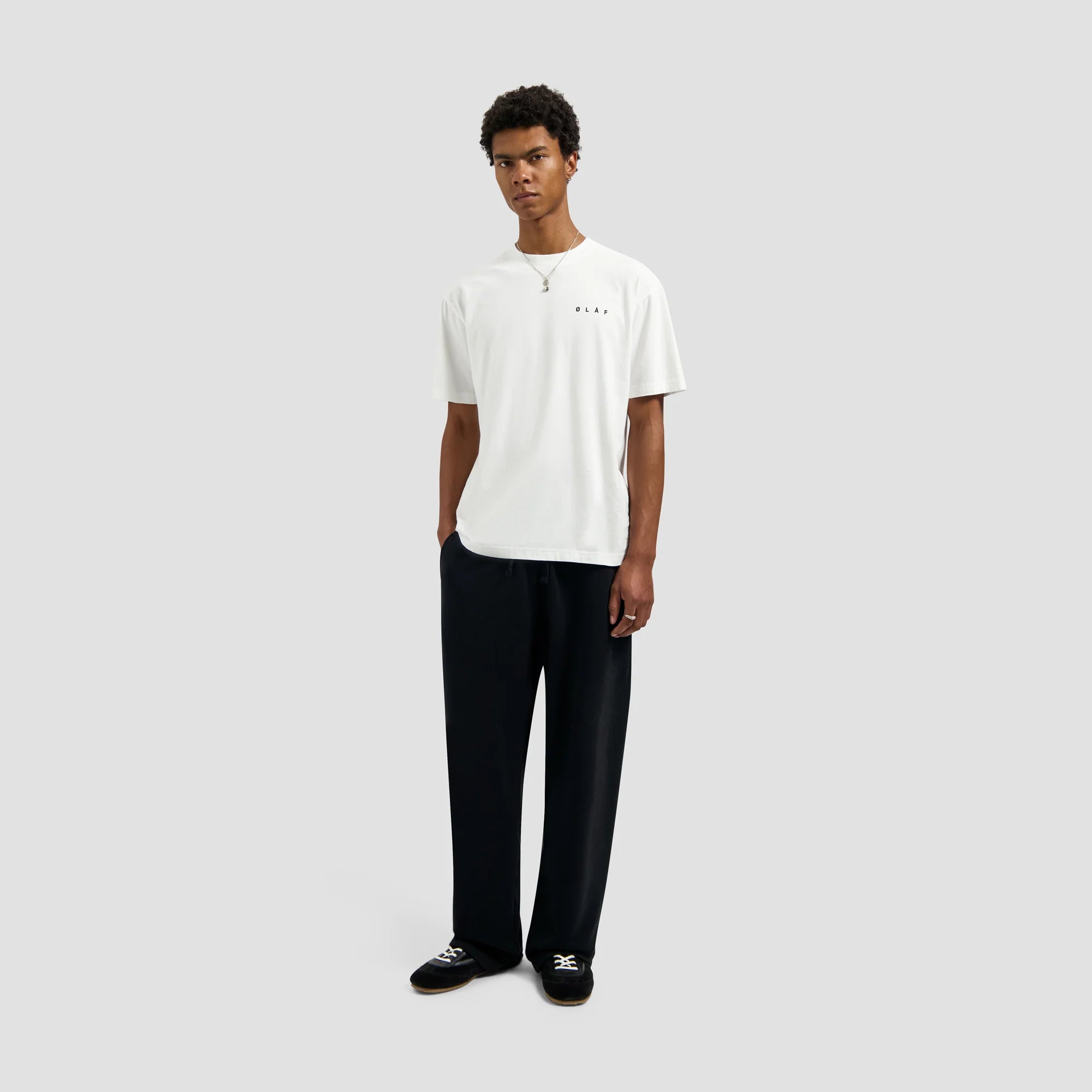 OLAF TAPED EASEL SS TEE - OPTICAL WHITE