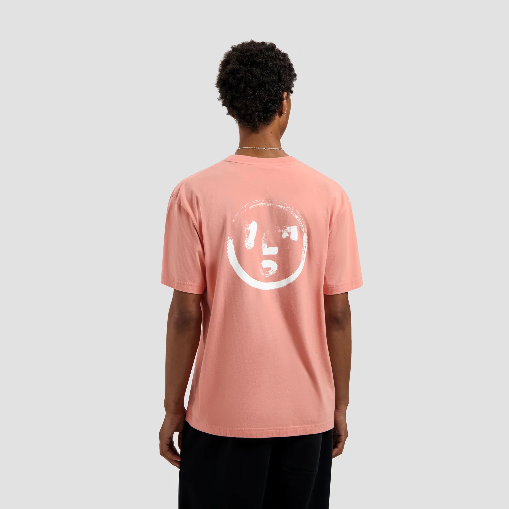 OLAF BRUSHSTROKE FACE TEE - BURNT CORAL