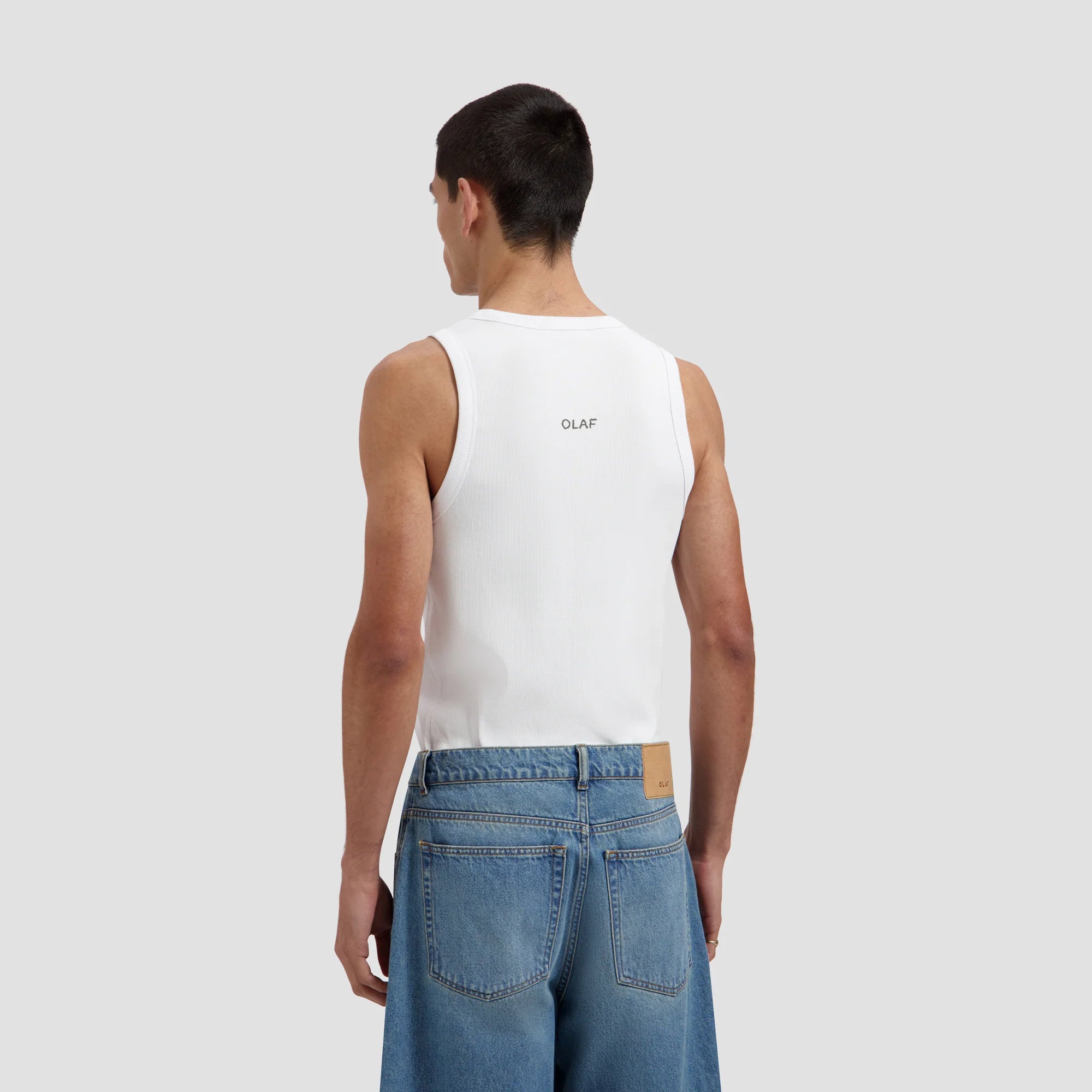 OLAF ESSENTIAL RIB TANK TOP - OPTICAL WHITE