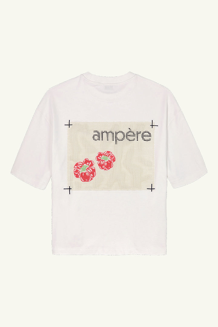 AMPERE August Interlock Tee in White