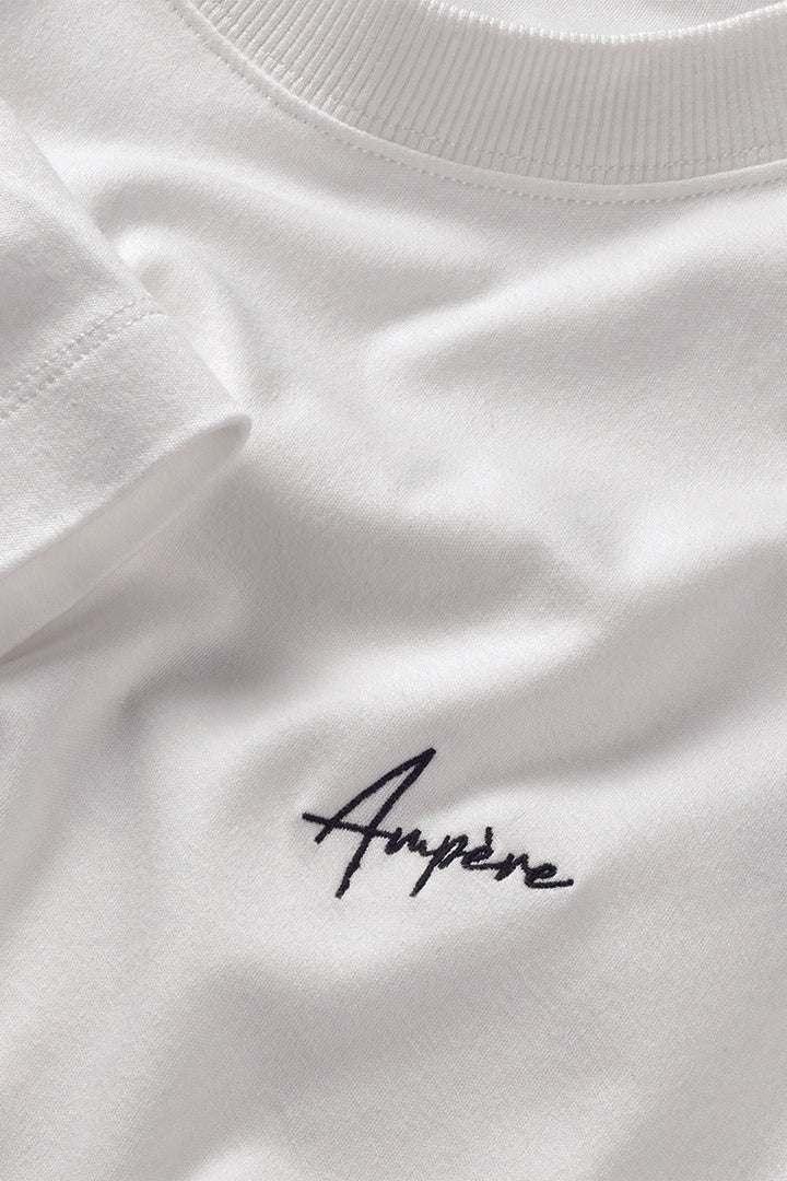 AMPERE August Interlock Tee in White