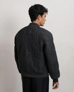 FILLING PIECES Bomber Quilted Atmosphere Black