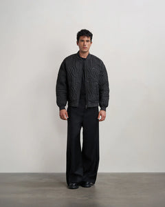 FILLING PIECES Bomber Quilted Atmosphere Black