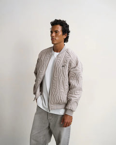 FILLING PIECES Bomber Quilted Atmosphere Grey