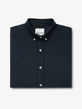 Afbeelding in Gallery-weergave laden, VAN HARPER Organic Cotton Button-down Oxford Shirt - Navy